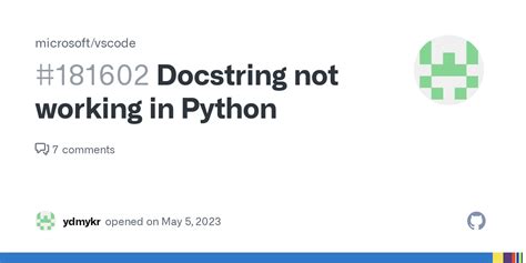 Image result for Python Docstring Vscode