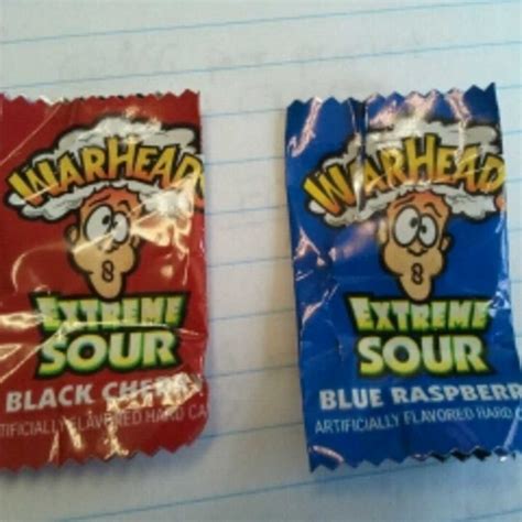 Warheads Candy Sour Chart