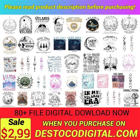 Buy 80 Acotar Velaris Svg Bundle, Fourth Wing Svg, City of Starlights ...