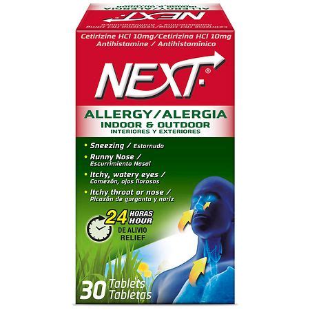 Next Allergy 24 Hour Allergy Relief Tablets | Walgreens