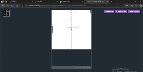 Ping Pong Game Using Code.org 的图像结果