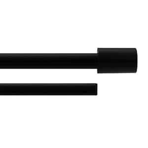 Amazon Basics Black Double Curtain Rod Set Adjustable 36–72 Inch Heavy ...