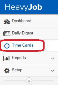 Image result for How to Work Time Card in Hcss App