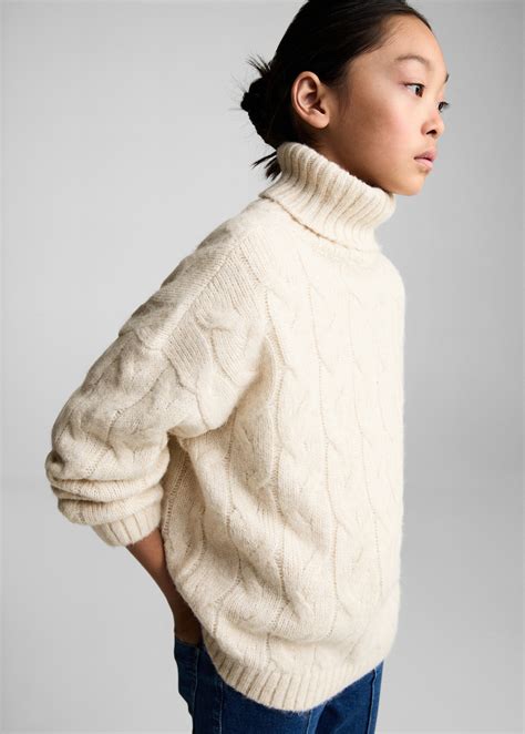 Braided knitted sweater - Kids | MANGO USA