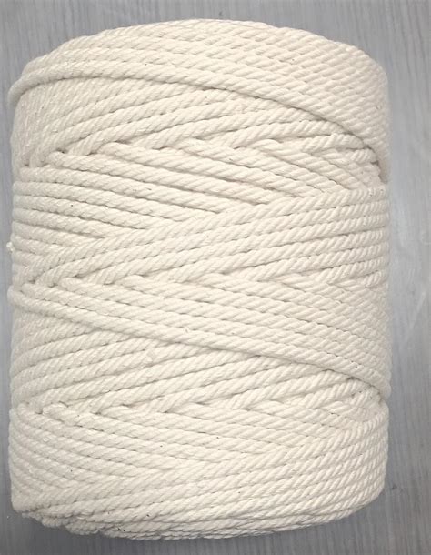 ABB Ropes & Niwars Single Strand Twisted Natural Cotton Cord – Premium ...