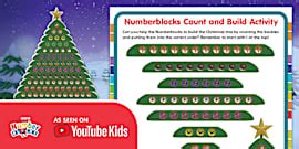 Numberblocks Countdown to Christmas Display Poster - Maths