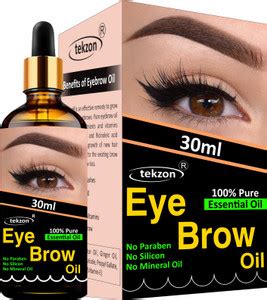 tekzon Eyebrow & Eyelash Growth Oil For Women - Strength with Pure ...