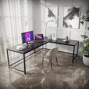 Riyan Luxiwood® Marshal Study Table, L - Shape Office, Living Room ...