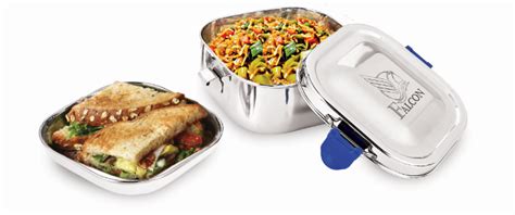 Pdd Falcon Steel Recta Lunch Box 1pcs Blue FP17003 - 500ml – PddFalcon