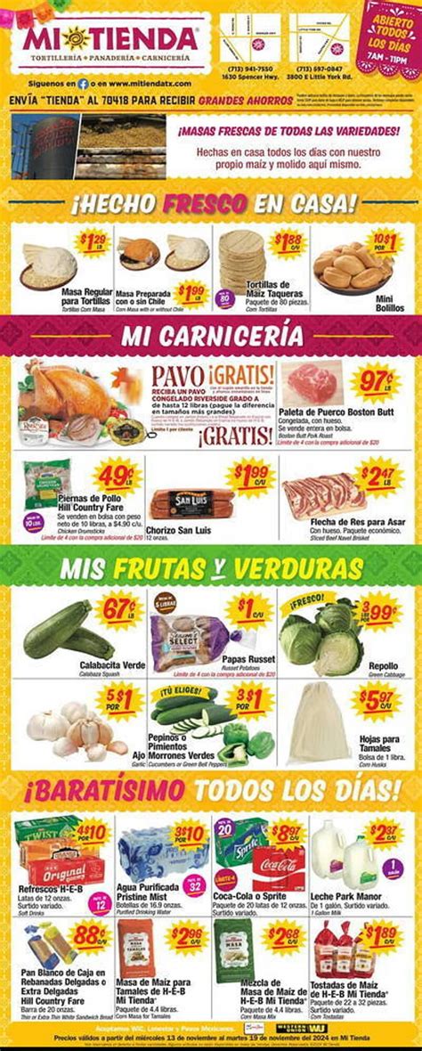 Weekly Deals at Mi Tienda - Save Big on Grocery, Produce & More
