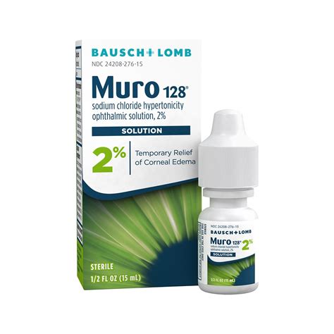 Muro 128 Eye Drops, 2% Solution for Corneal Edema Relief – Dryeye Rescue
