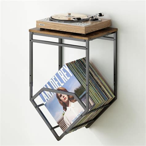 Amazon.com: GILLAS Record Player Stand Wall Mounted, Vinyl Record Wall ...