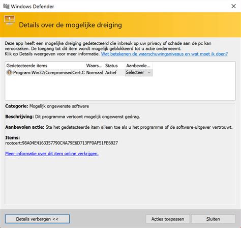 Windows Defender verwijdert Dells rootcertificaten met privésleutel ...
