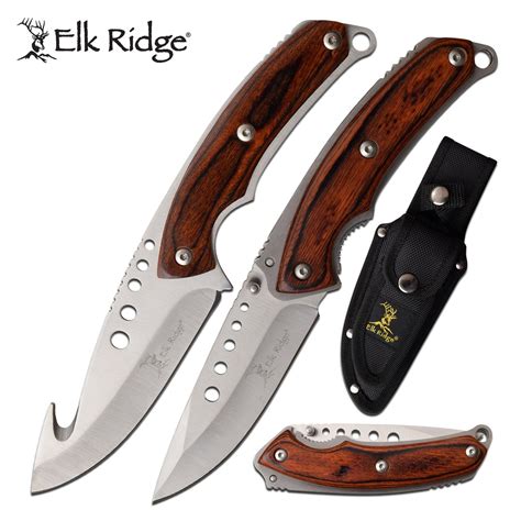 Elk Ridge Hunting Knife Set Er-054Br