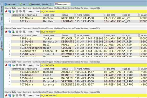 Image result for SQL Developer Split Screen with Two Different Queries