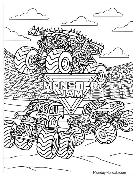 Monster Jam Coloring In