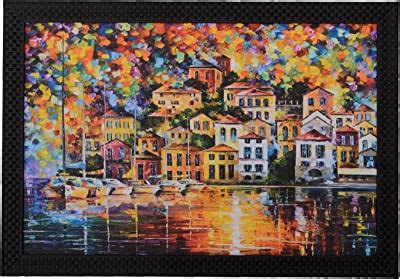 eCraftIndia 'Alone Person Under Umbrella in rain' Satin Matt Texture UV ...