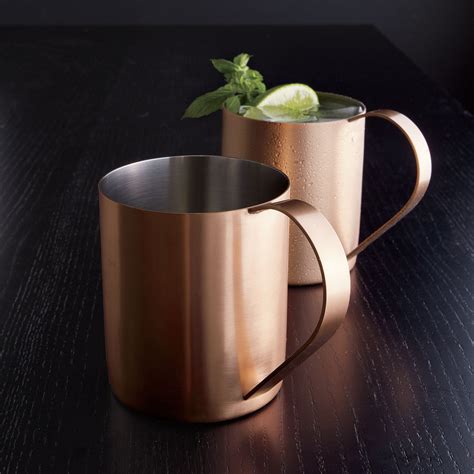 Moscow Mule Copper Mug + Reviews | Crate & Barrel | Copper mugs, Copper ...