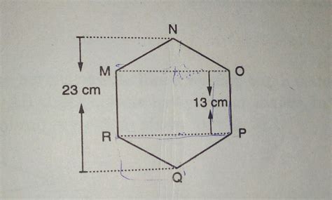 Find the area of the following regular hexagon. Answer correctly with ...
