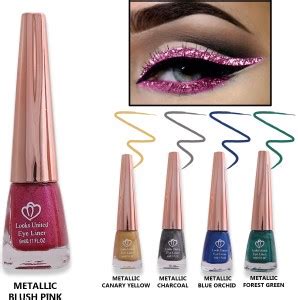Looks United New Fashion Shimmer Glitter Metallic Eyeliner Pack Of 5 25 ...