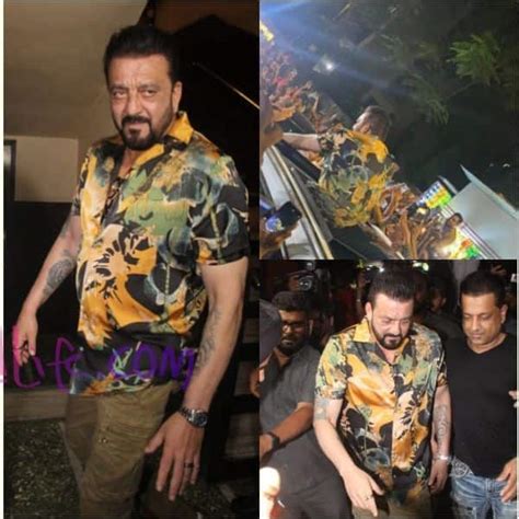 KGF Chapter 2: Sanjay Dutt gets mobbed as he visits Gaiety Galaxy to ...