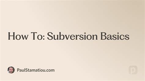 Image result for Apache Subversion Beginner Tutorial