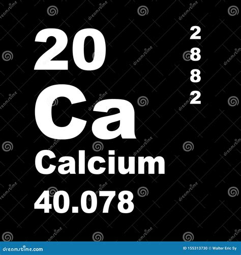 Periodic Table of Elements: Calcium Stock Illustration - Illustration ...