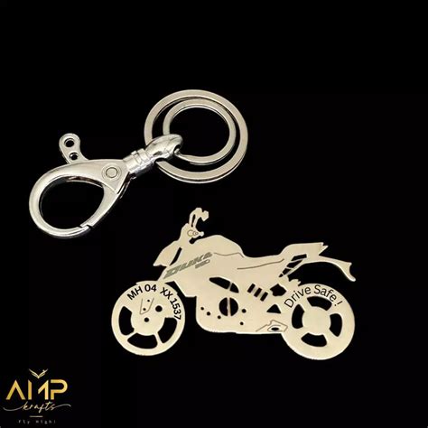 KTM Duke 390 Personalized Keychain – Custom Engraved Metal Bike Keyring ...