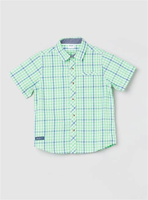 Buy Boys Checked Short Sleeves Shirt Online at just Rs. 549.0 ...