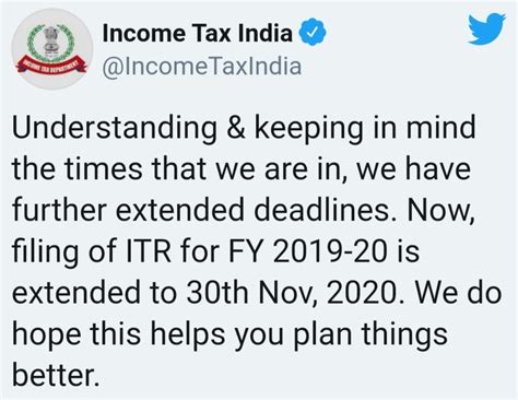 ITR filing deadline to be extended till November 30 | TLMWEB