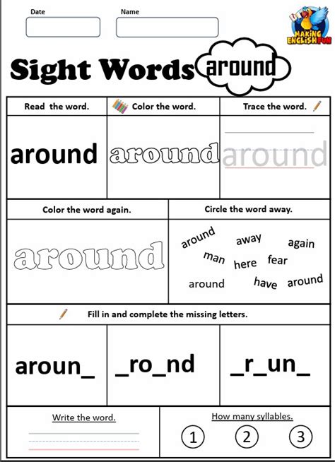 Free Rhyming Worksheets.Making English Fun