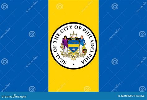 Flag of Philadelphia City in Pennsylvania, USA Stock Image - Image of ...