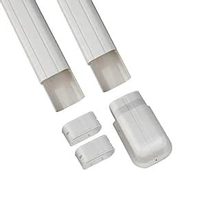 Forestchill 7.5ft Decorative PVC AC Line Set Cover Kit Tubing Slot for ...