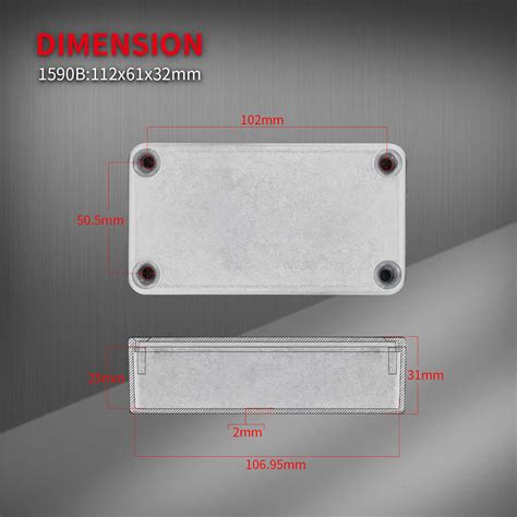 DaierTek 5pcs 1590B Guitar Pedal Enclosure Aluminum India | Ubuy