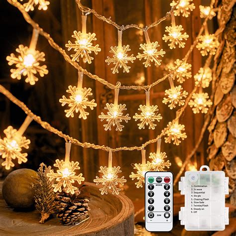 Amazon.com: Aprjv String Light LED Fairy Lights 40 LED 19.7ft Battery ...