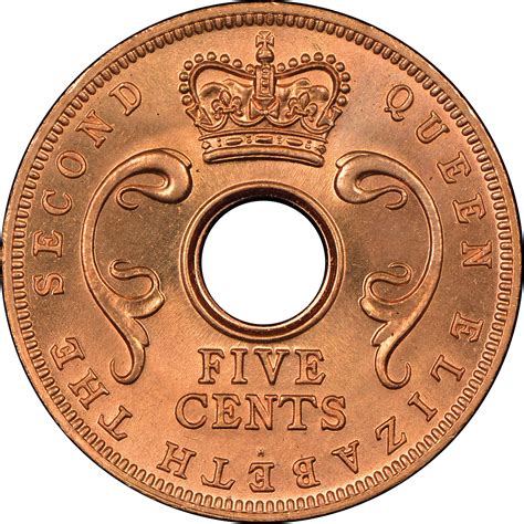 1955-1963 East Africa 5 Cents KM 37 Prices & Values | NGC
