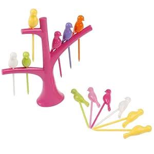 Buy ZURU BUNCH ® Fruit Fork Set, 6-Pieces with 1 Stand, Creative ...