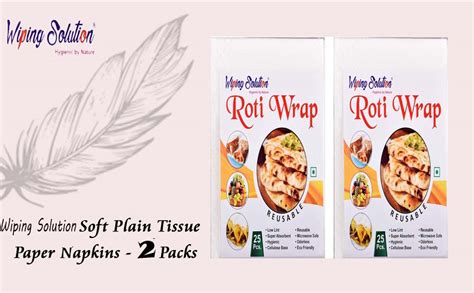 Buy Wiping Solution Washable and Reusable 25 Roti Wraps per Pack - Set ...