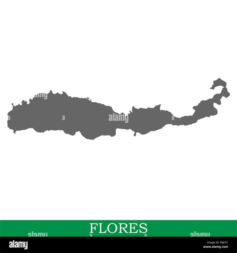 High quality map of Flores is the island of Indonesia Stock Vector Image & Art - Alamy