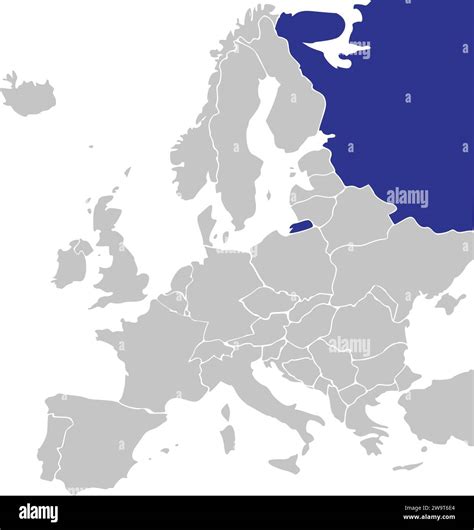 Location map of THE RUSSIAN FEDERATION (European part), EUROPE Stock Vector Image & Art - Alamy