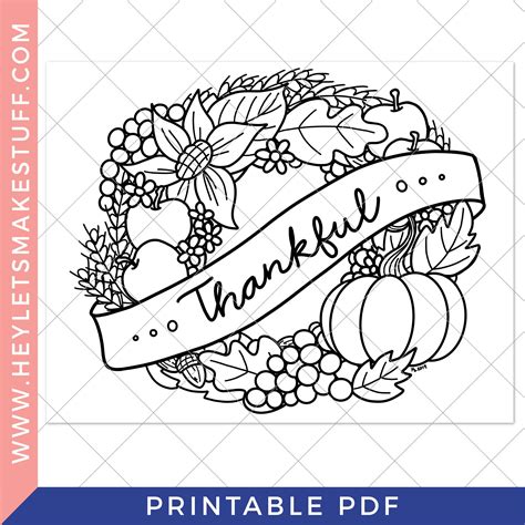 Thanksgiving Coloring Worksheets