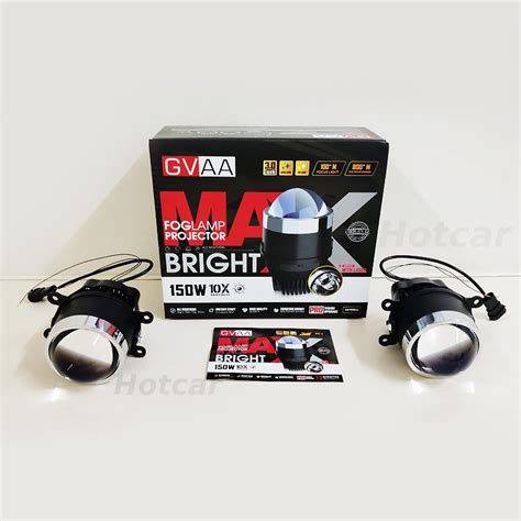 GVAA Max Bright Fog Lamp Projectors (3 Inch) - 150 Watts