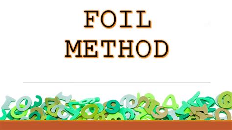 Image result for FOIL method Tutorial
