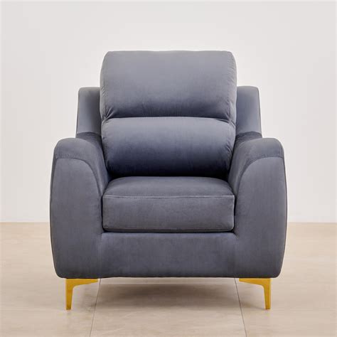 Buy Bianca Velvet 3+1 Seater Sofa Set - Grey from Home Centre at just ...