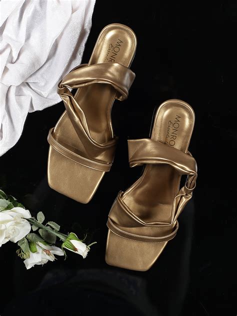 Lisette Copper Heels – Monrow Shoes