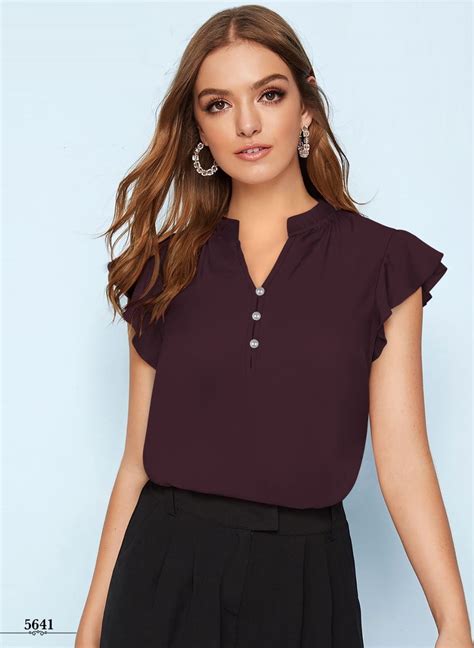 Emily 5641 Georgette Western Top Collection