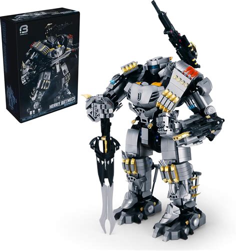 Amazon.com: NYCHUS Heavy Bat Justice Knight Machine Mech Building Kit ...