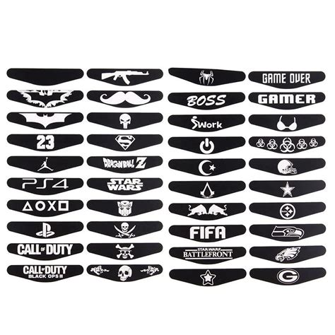 Wogame 40pcs Led Decal Ps4 Light Bar Stickers Set Ps4 | Desertcart INDIA