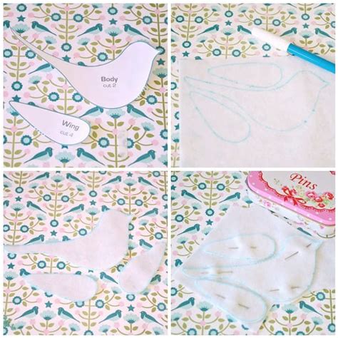 Felt Fabric Bird Tutorial 的图像结果