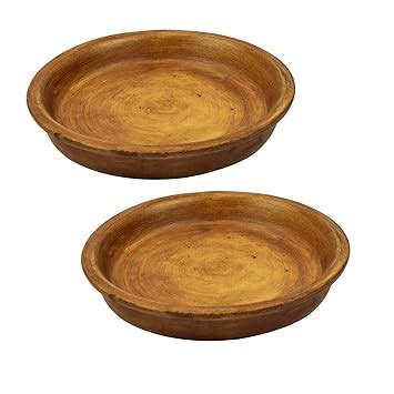 Lasaki Round Ceramic Trays (Plates Saucers) for Pots, planters, Flower ...